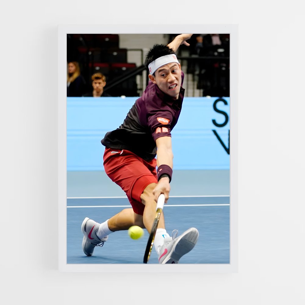 Poster Kei de nishikori – affiche Tennis (vue 3)